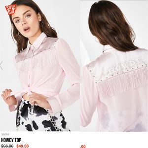 Valfré Pink Howdy Cowgirl Top Small Dolls Kill